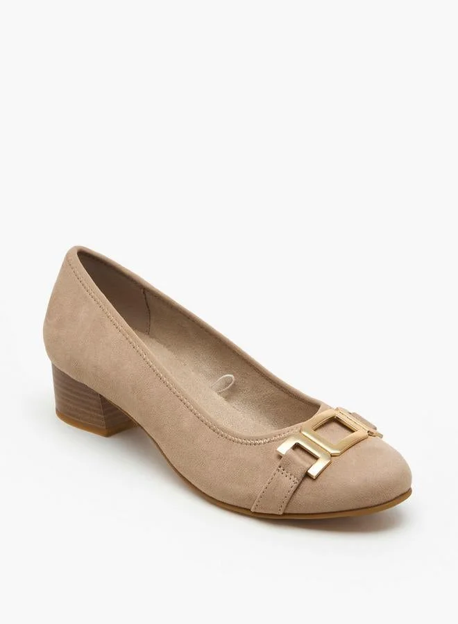 Le Confort BEIGE Women Block Heel Pumps for Women | Best Price UAE