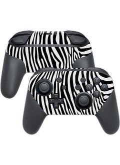 Mightyskins Skin Compatible With Nintendo Switch Pro Controller Black Zebra | Protective, Durable, And Unique Vinyl Decal Wrap Cover | Easy To Apply, Remove, And Change Styles | Made In The Usa