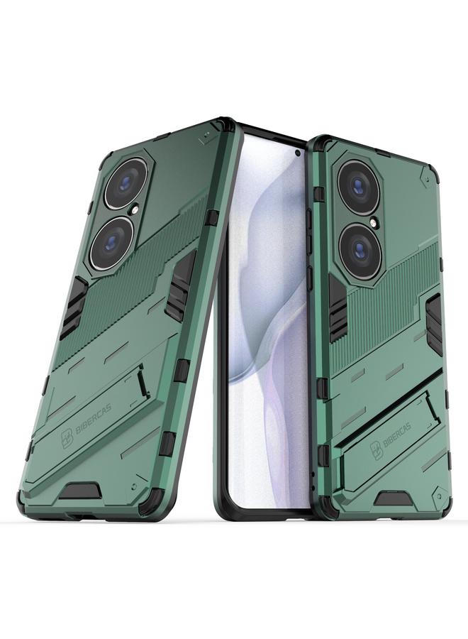 Zaboon Case For Huawei P50 Pro Punk Armor 2 in 1 PC + TPU Shockproof Case with Invisible Holder - Image 2