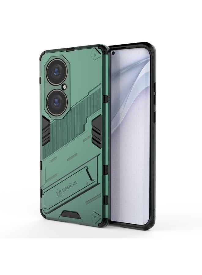 Zaboon Case For Huawei P50 Pro Punk Armor 2 in 1 PC + TPU Shockproof Case with Invisible Holder - Image 1