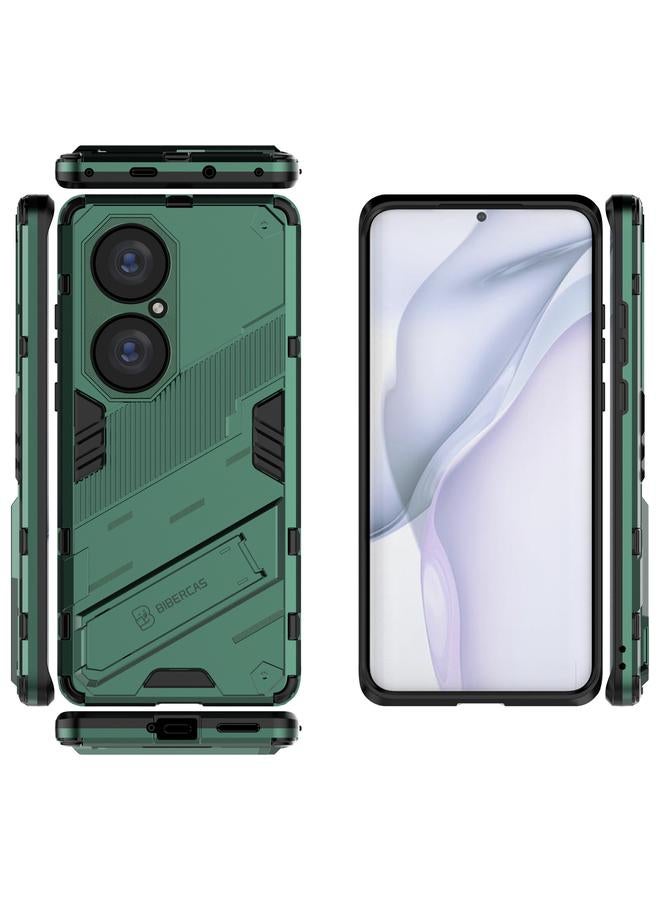 Zaboon Case For Huawei P50 Pro Punk Armor 2 in 1 PC + TPU Shockproof Case with Invisible Holder - Image 5