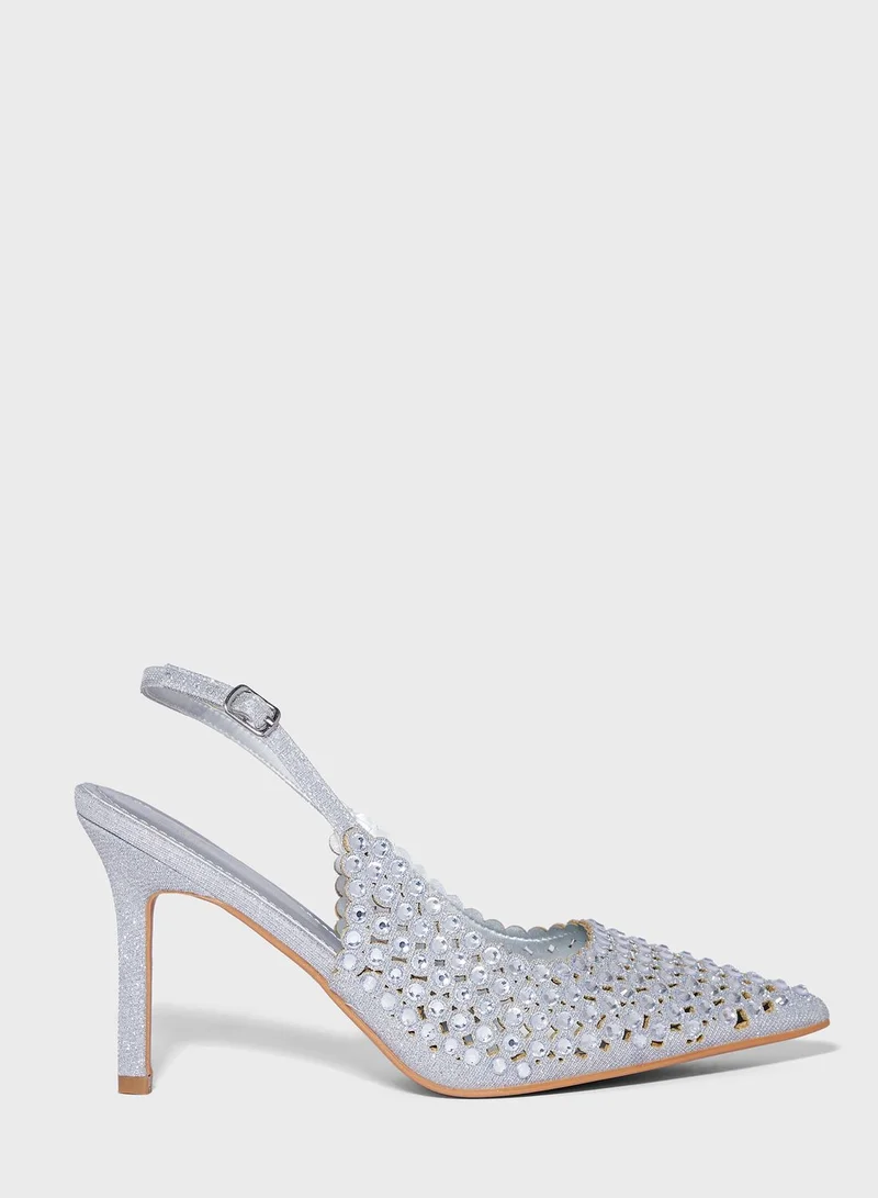Ella Limited Edition Jewelled Pointed Pumps