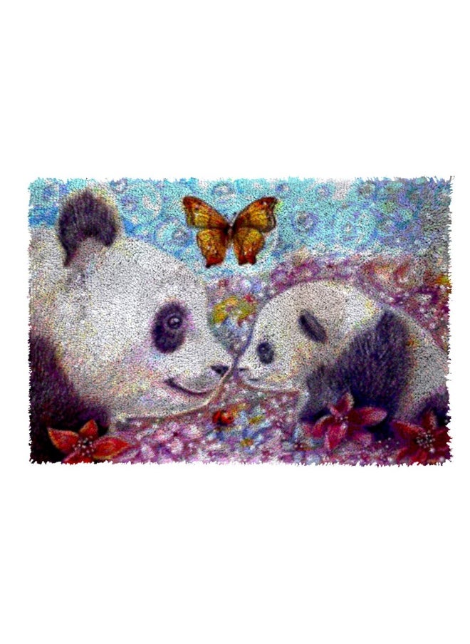 Loquat Craft Kit DIY Latch Hook Kits Rug Embroidery Carpet Set with Crochet Needlework Crafts Shaggy Latch Hook Kit for Kids Beginners  - Image 1