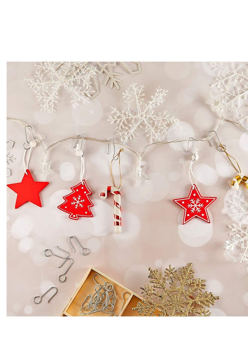 كاست ويف خطاف مسار الستارة المعدنية على شكل حرف S صغير من الفولاذ المقاوم للصدأ سلك ثنى لسلك 60 قطعة - Image 3