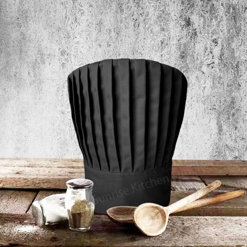 SUNRISE Black Tall Chef Hat - Image 3