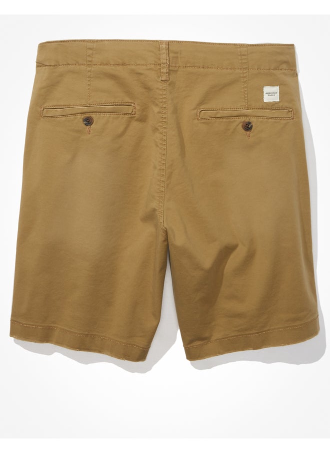 American Eagle - شورت AE Flex 9 بوصة باللون الكاكي - Image 1