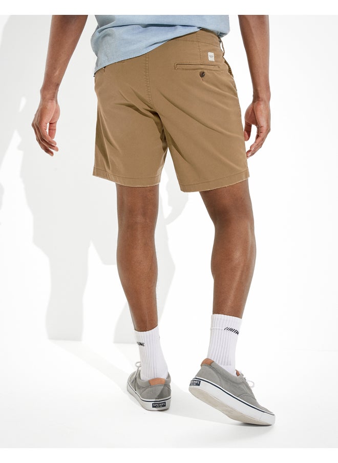 American Eagle - شورت AE Flex 9 بوصة باللون الكاكي - Image 1