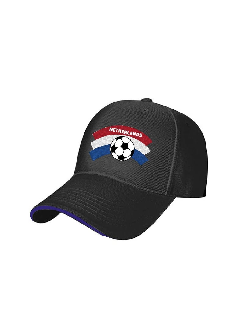 PRINTSHOP4ME Netherlands Unisex Adult Football Cap For Both Men And Women With Metal Adjustable Buckle Closure-Perfect For Football Fans,Match Days,Outdoor Activities And Everyday Wear - Image 2