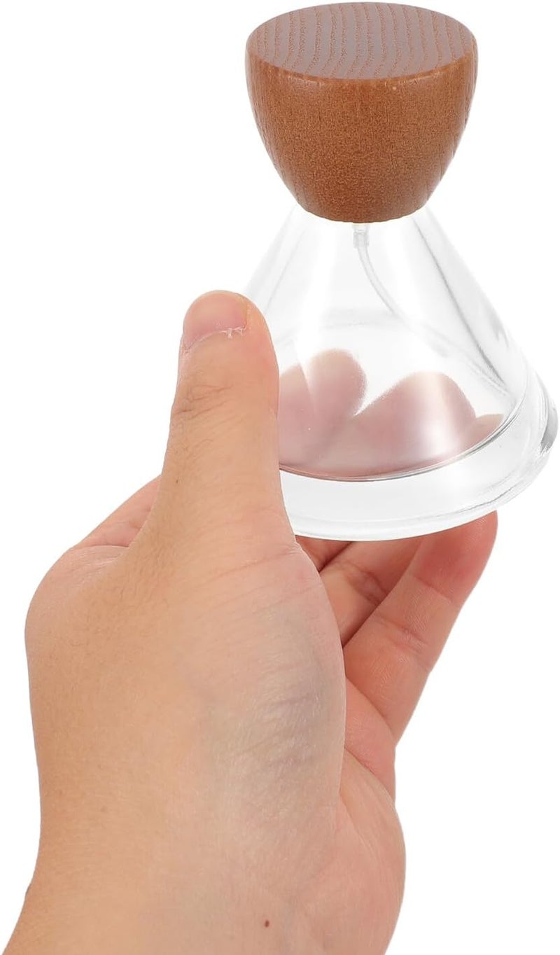 مجموعة من 3 زجاجات رذاذ عطر سفر بسعة 50 مل، قابلة لإعادة التعبئة، مزودة برذاذ ناعم ومحفظ للتسرب، مصنوعة من الزجاج والخشب، بأغطية بيضاء وفضية، للعطور المحمولة. - Image 4