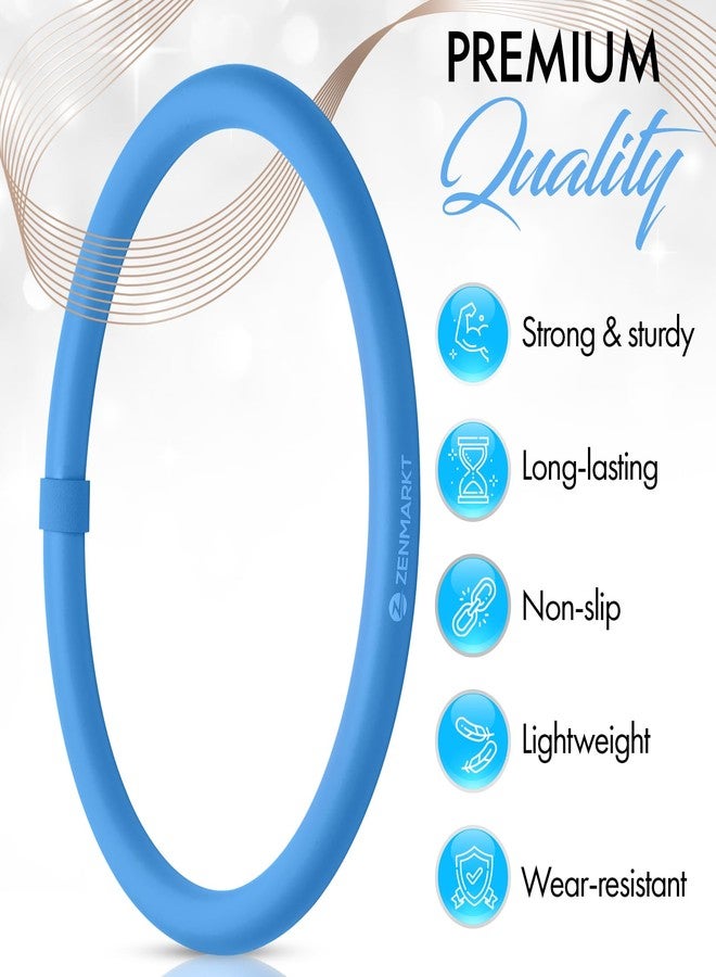 Zenmarkt Weighted Fitness Hoop for Arms - Mini Upper Body Exercise Tool to Strengthen Arms and Shoulders - Lightweight Design for Fun Home Workouts (Blue) - Image 2