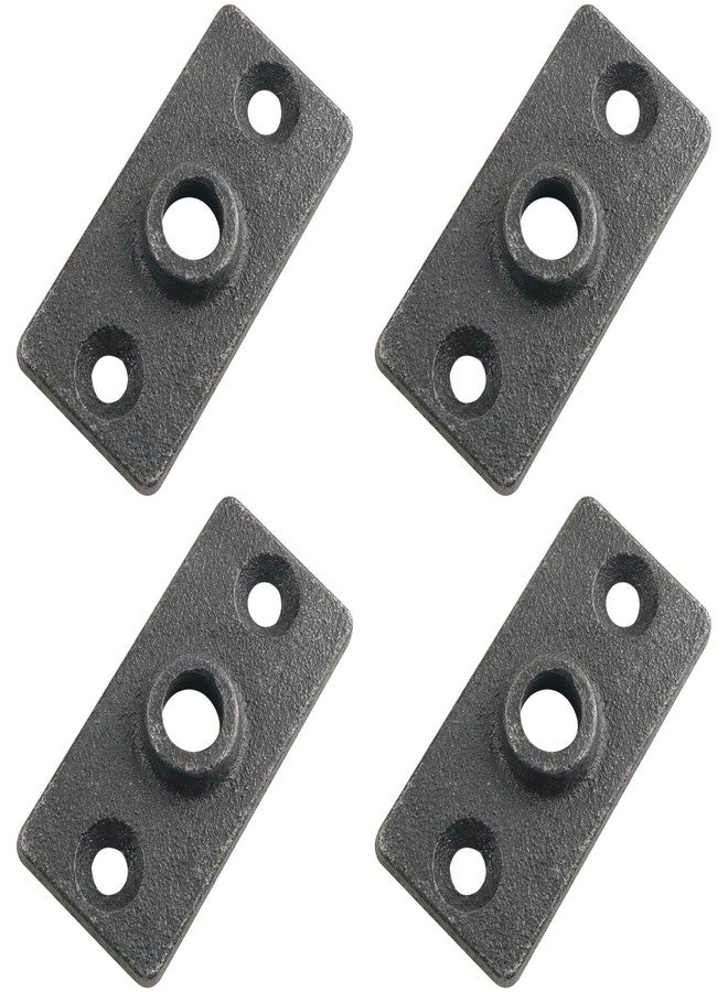 WHYHKJ 4PCS Ceiling Flange Hanger Plate 1/2inch 3 Hole Connector Hook Plate Spacer Stopper Accessory Can be used in industrial shelves Bottles Curtain Rods Vases Tables Mailboxes - Image 1