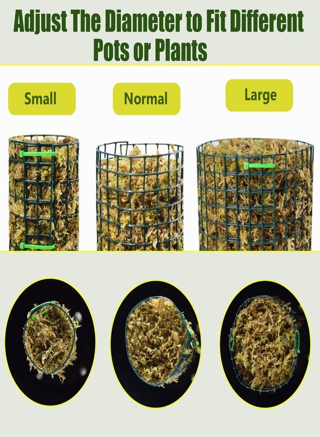 HOLANHING 4 Pack Metal Moss Pole, 40" Moss Poles for Plants Monstera, Stackable Sphagnum Moss Pole for Plants Work with Sphagnum Moss(4 Pack 40") - Image 3