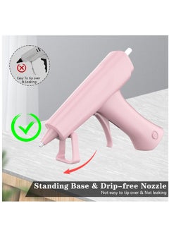 ماركة غير محددة مسدس الغراء، مجموعة مسدس الغراء الساخن بدون أسلاك rechargeable مع 30 عصا غراء، مجموعة مسدس الغراء والعصي، مسدس غراء صغير مع إيقاف التشغيل الذكي بعد 10 دقائق لمشاريع الحرف اليدوية، المدرسة، الإصلاحات السريعة، زهري  - Image 3
