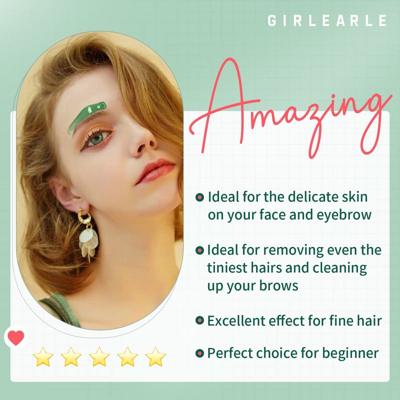 GIRLEARLE Wax Beads (1lb) for Hair Removal - Aloe Vera Formula, Perfect for Sensitive Skin, Eyebrow, Brazilian Bikini, Legs, Facial and Full Body Waxing at Home - Image 4