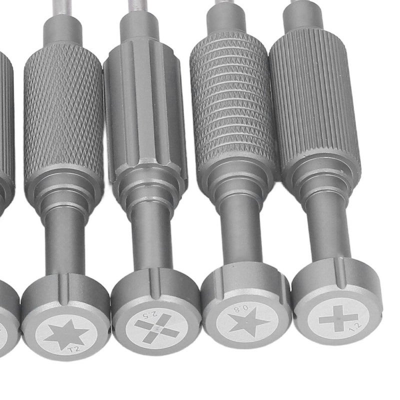 MECHANIC Screwdriver Set 6-Piece 0.6-2.5 Mg Silicon Alloy Chromium Vanadium Steel - Strong Magnetic Bits Precision Phone Screwdriver Set for Repair - Image 2
