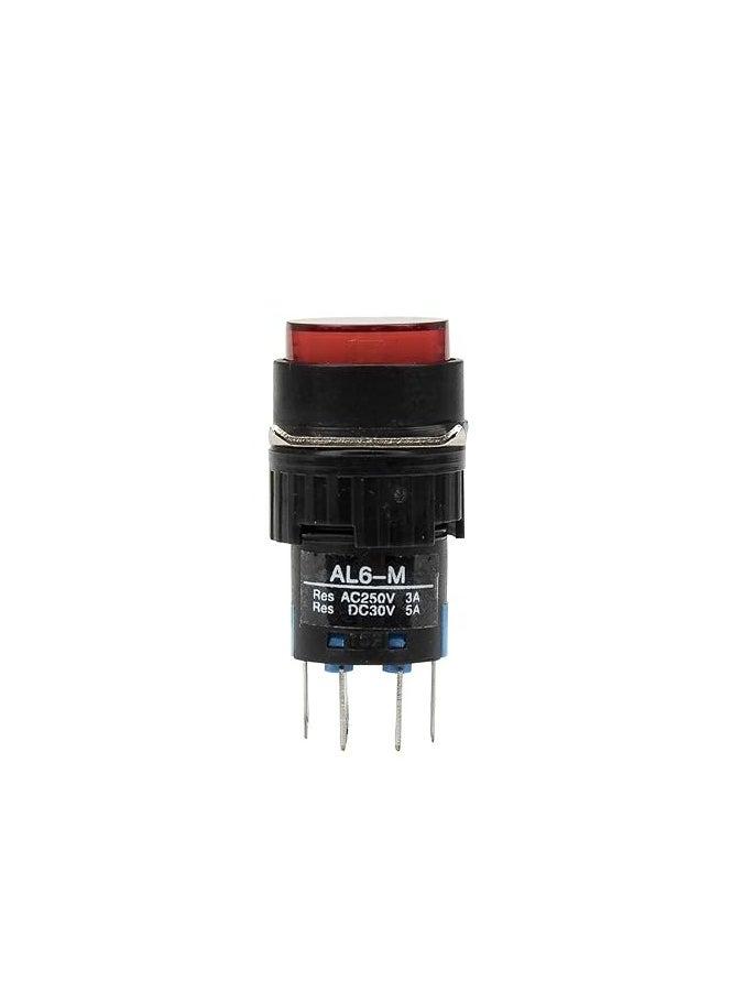KNP AL6-M 12V 5 Pin Reset Red switch is a robust momentary push button switch designed for reset operations in low voltage circuits With its vibrant red cap and 5 pin design it ensures secure connections and reliable operation.
