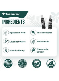 TreeActiv TreeActiv Oil-Free Advanced Skin Repair Serum, 2 oz, Pure Hyaluronic Acid Serum for Face, Serums for Skin Care, Hyaluronic Acid Face Serum for Women, Hydrating Wrinkle Serums and Facial Serums  - Image 4