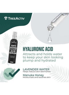 TreeActiv TreeActiv Oil-Free Advanced Skin Repair Serum, 2 oz, Pure Hyaluronic Acid Serum for Face, Serums for Skin Care, Hyaluronic Acid Face Serum for Women, Hydrating Wrinkle Serums and Facial Serums  - Image 5