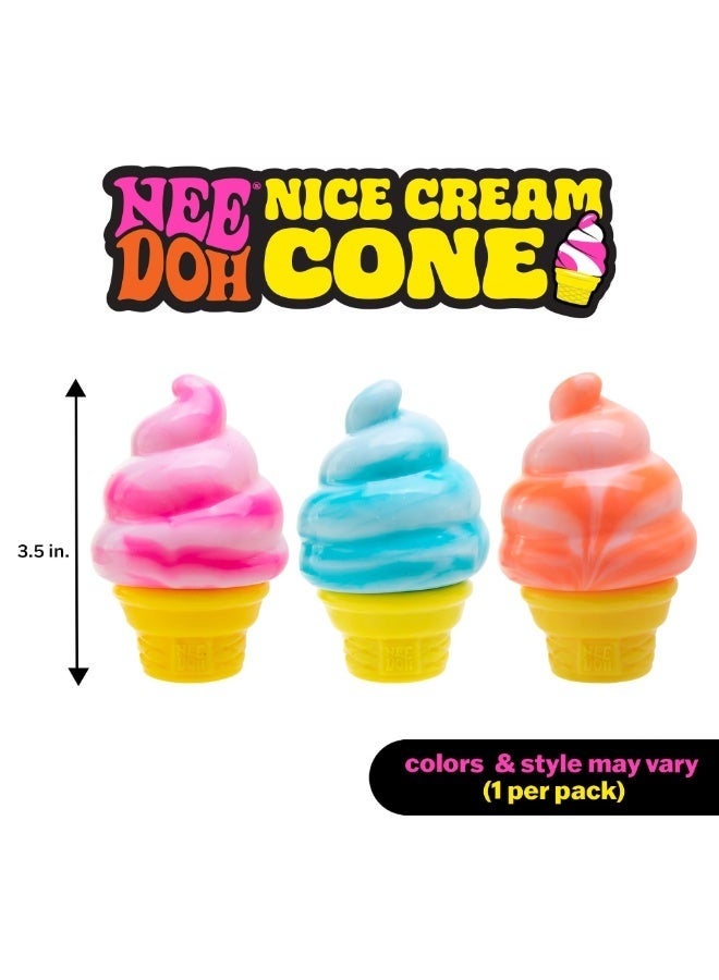 Needoh Nice Cream Cone - Sensory Squeeze Toy - Blue - Image 3