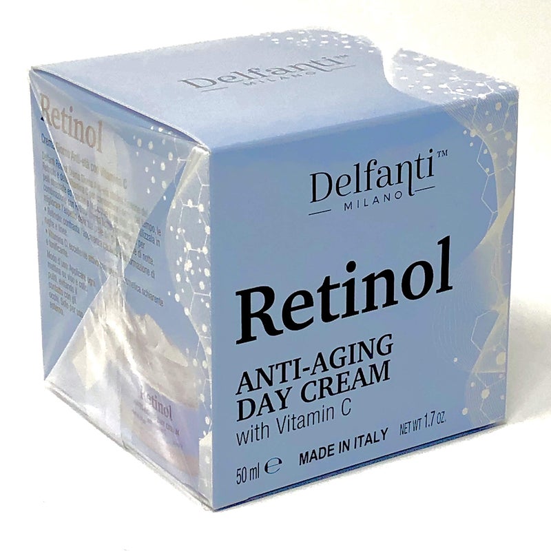 delfanti milano Delfanti-Milano â€¢ RETINOL ANTI-AGING Day Face Cream â€¢ with Vitamin C â€¢ Made in Italy - Image 2
