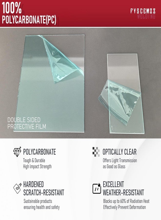 FYSCEMZZ 10PCS - 770856 Replacement Welding Helmet Clear Lens Kit for Inner and Outer Protective - Image 3