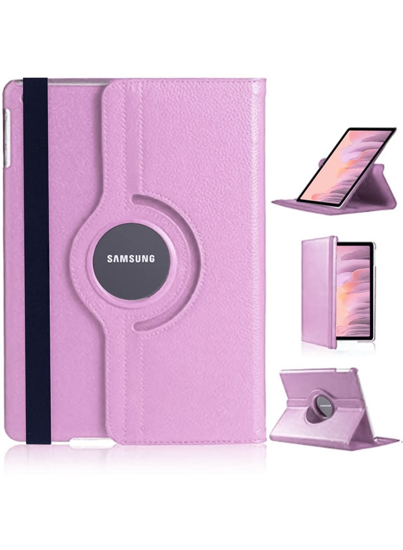 Protective Cover for Samsung Galaxy Tab A7 10.4 2020 (SM-T500/T505/T507), 360° Rotatable Smart Stand, Leather Folio Flip Cover with Multi-Angle Viewing, Auto Wake Sleep (pink)