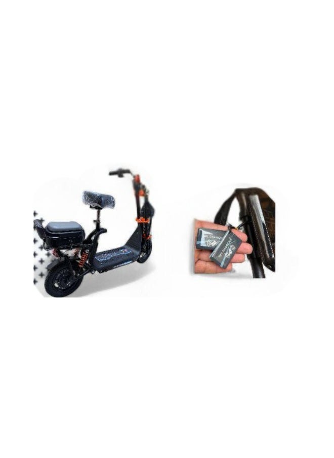 Electric Scooter | Electric Scooter for Adults | Two-Seater Electric Scooter | Electric Scooter with Seat | Foldable Electric Scooter | Digital Display | 48V Voltage | 800W Motor | Front and Rear Lights | NFC Key | Shock Absorbing Suspension | Storage Box | Additional Seat for Passenger | Weight Capacity 120 KG | 12 Inch Tires