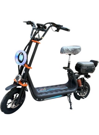 Electric Scooter | Electric Scooter for Adults | Two-Seater Electric Scooter | Electric Scooter with Seat | Foldable Electric Scooter | Digital Display | 48V Voltage | 800W Motor | Front and Rear Lights | NFC Key | Shock Absorbing Suspension | Storage Box | Additional Seat for Passenger | Weight Capacity 120 KG | 12 Inch Tires - pzsku/Z157A2BD5EE9F362E7B62Z/45/1748252236/dc970235-320c-4ddd-a71a-6504ed9ae32e