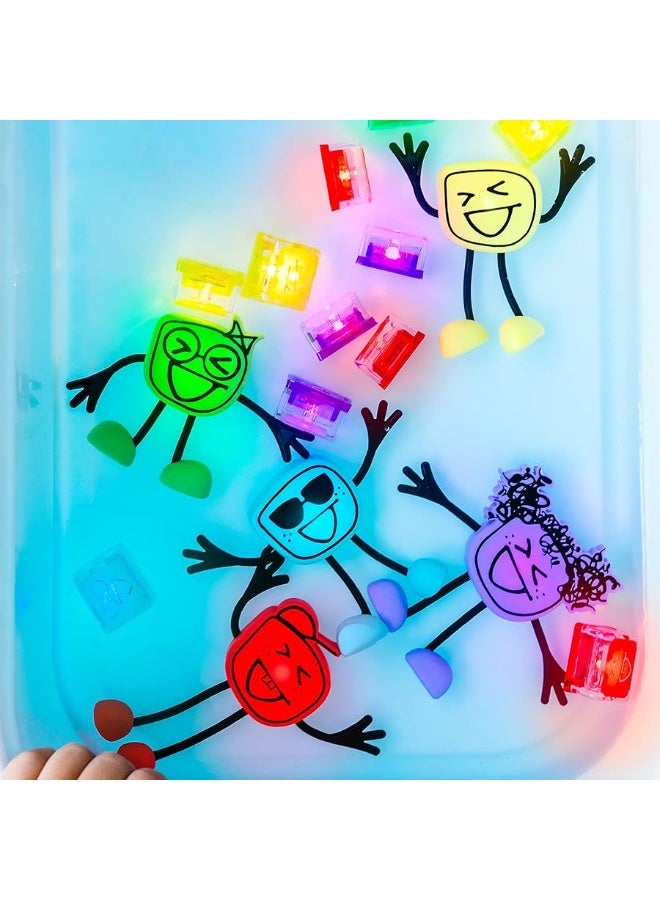 Glo Pals x Daniel Tiger's Neighborhood Water-Activated Light-Up Cubes for Sensory Play - Image 4