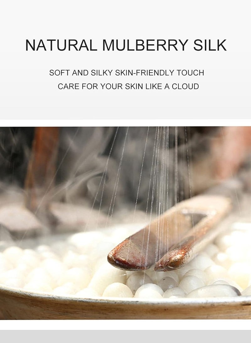 Bukela Natural Pure Mulberry Silk Pillowcase for Hair and Skin, Hypoallergenic, Highest Grade Natural Silk Pillow Case with Hidden Zipper (1pcs,Standard 48x74cm) - Image 5