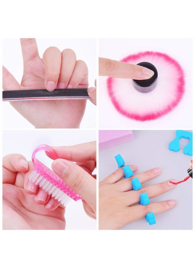 anezus - Gel Polish Remover Kit, Anezus 1045pcs Gel Nail Polish Remover Tools with Nail Clips, Nail Wipes, Cuticle Pusher and Cutter, Nail Buffer and Files for Acetone Acrylic Nail Remover - Image 1