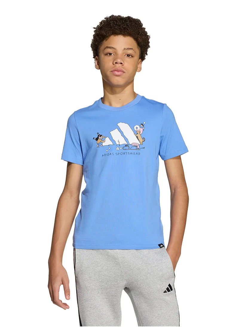 Adidas Youth Winter Sports Graphic T-Shirt