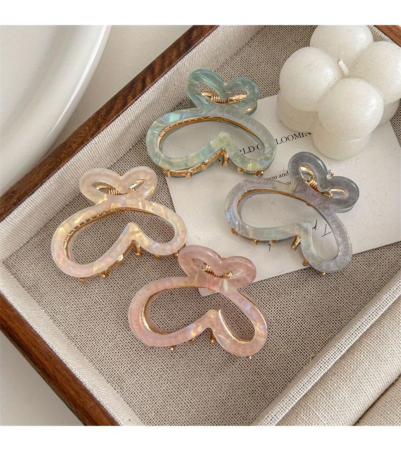 Pink Color Mini Butterfly Hairpin Temperament Bangs Side Clip Versatile - Image 1