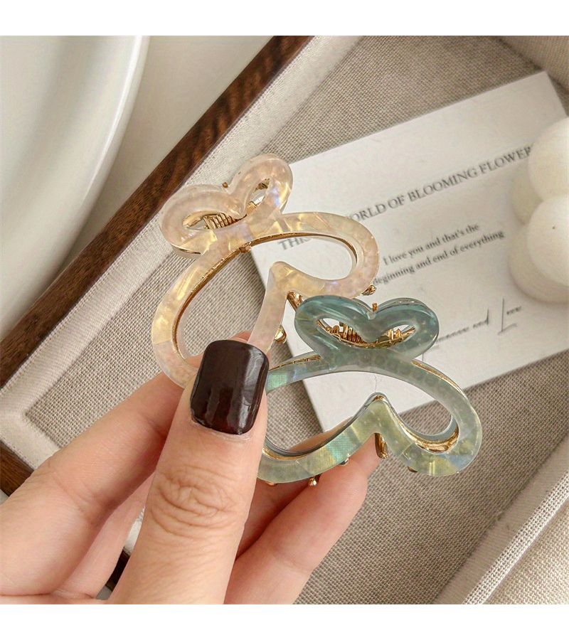 Pink Color Mini Butterfly Hairpin Temperament Bangs Side Clip Versatile - Image 2