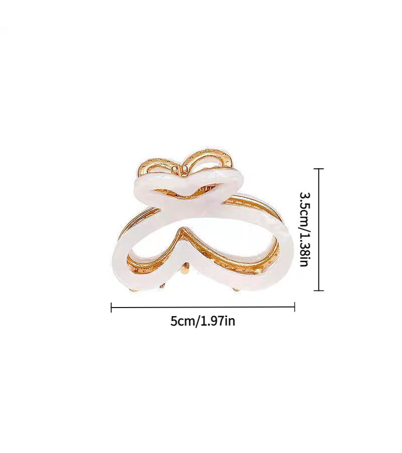 Pink Color Mini Butterfly Hairpin Temperament Bangs Side Clip Versatile - Image 4