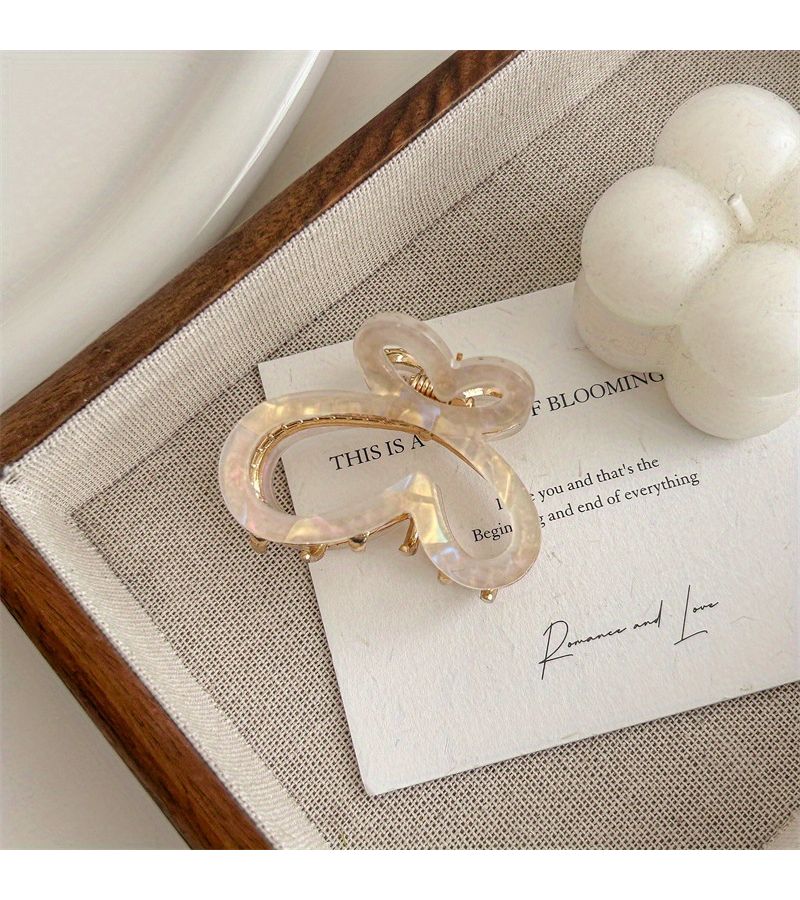 Pink Color Mini Butterfly Hairpin Temperament Bangs Side Clip Versatile - Image 3
