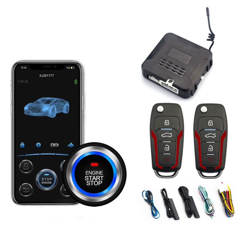 Shenqi New Mobile Phone Bluetooth Remote Control Vehicle One-Click Start Keyless Enter Pke Car Universal Modification - Image 2