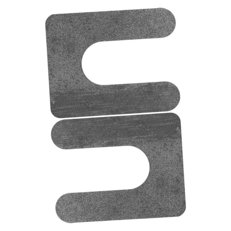 2Pcs Grey U Shaped Automotive Lift Shims Durable Leveling Pads for Hydraulic Column Adjustment - Image 2