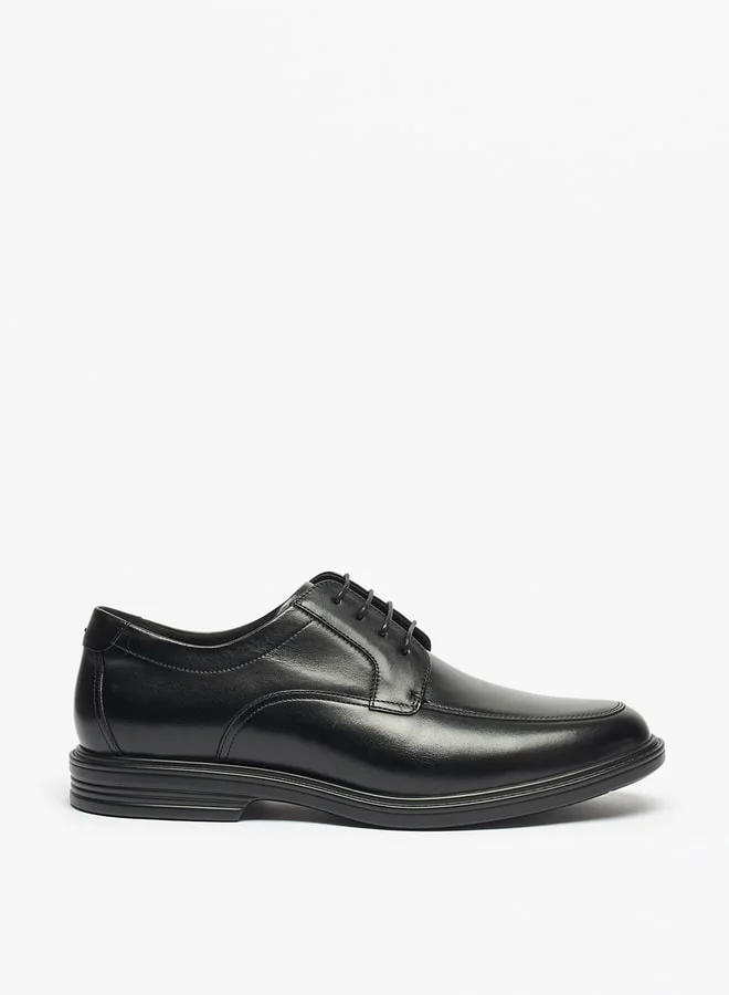 Le Confort Men's Solid Derby Shoes with Lace-Up Closure