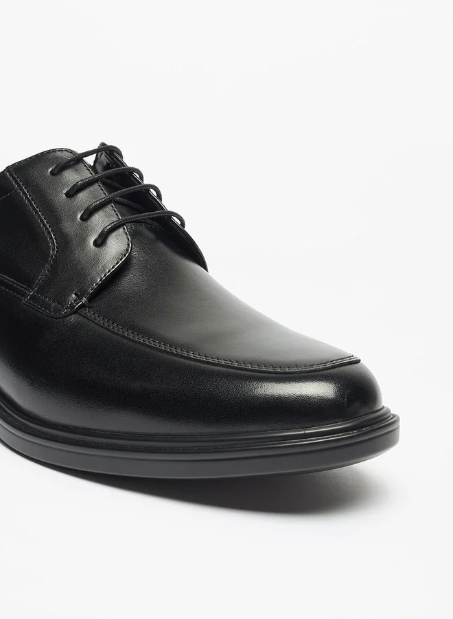 Le Confort Men's Solid Derby Shoes with Lace-Up Closure
