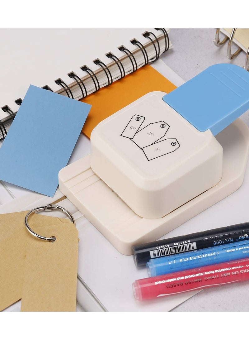 3 in 1 Squared Tag Punch Different Sizes Shape Craft for Gift Tags DIY Projects Paper Crafts Card Making Scrapbooking - Image 3