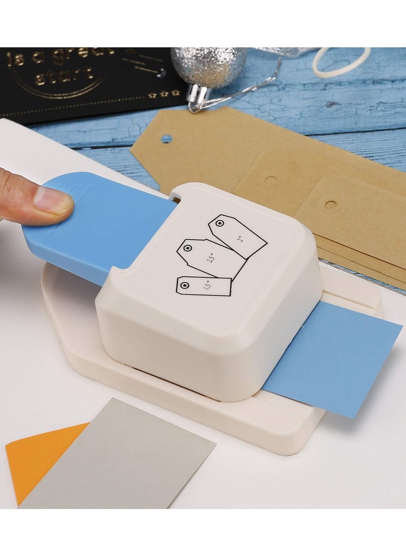 3 in 1 Squared Tag Punch Different Sizes Shape Craft for Gift Tags DIY Projects Paper Crafts Card Making Scrapbooking - Image 2