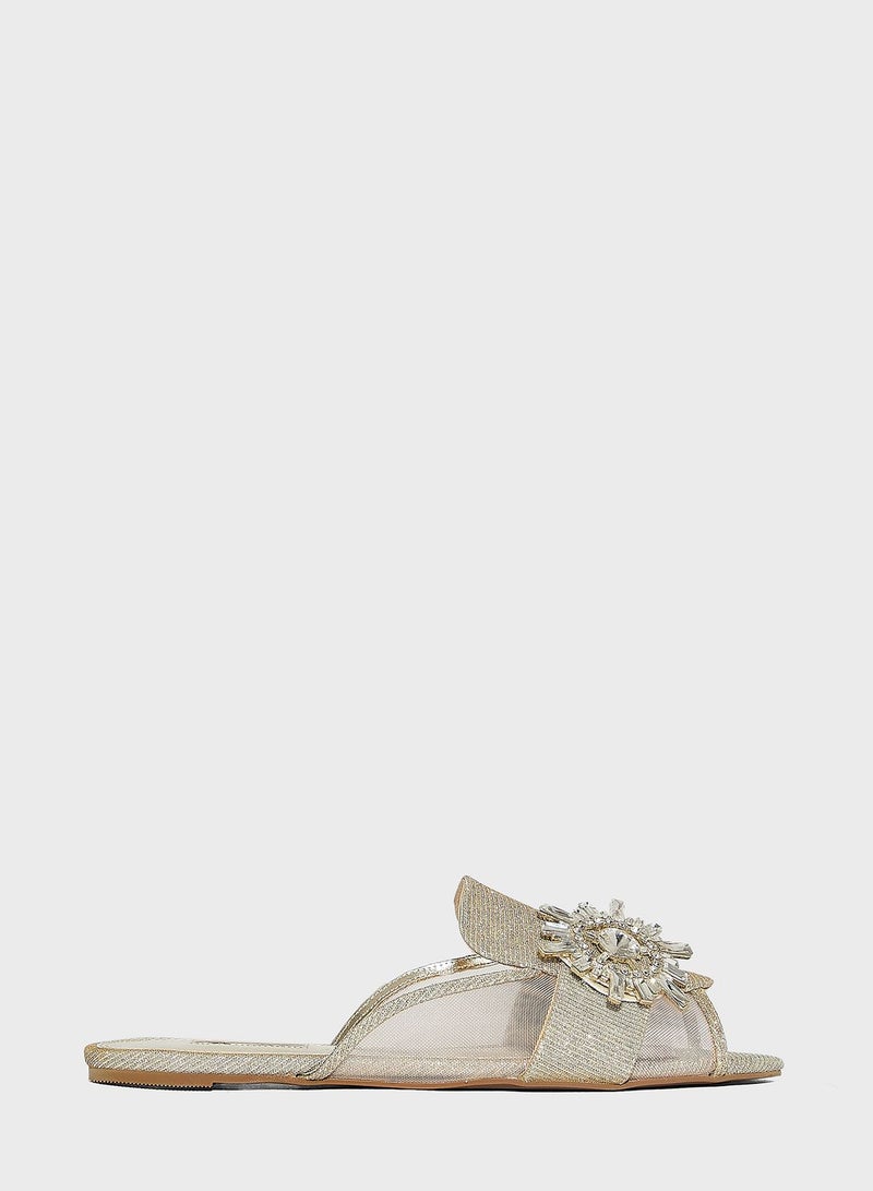 ديون لندن صندل فلات كاجوال - Image 1