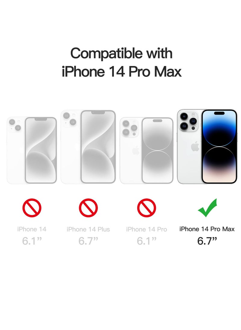 BORTONY iPhone 14 Pro Max Cover with 2 Pack Screen Protector + 2 Pack Camera Lens Protector Liquid Silicone Full Body Protection Shockproof Drop Protection Case 6.7 inches  - Image 2