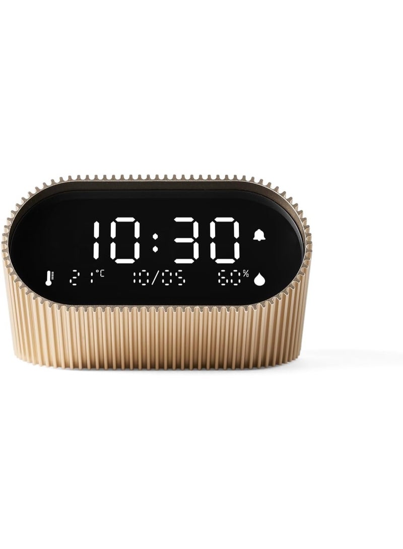 LEXON Ray LCD Digital Alarm Clock With Thermometer And Hygrometer - Image 1