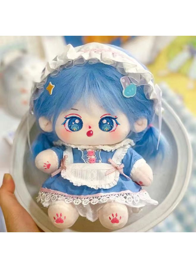 Genuine 20cm Cotton Doll Plush Cloth Toy Doll Dress-up Doll For Girls And Children Girlfriends Gift-Specification:Boneless Naked Baby 【1 Random Skirt + Blush + Four-piece Dressing Set】-Color:Galaxy - Image 2