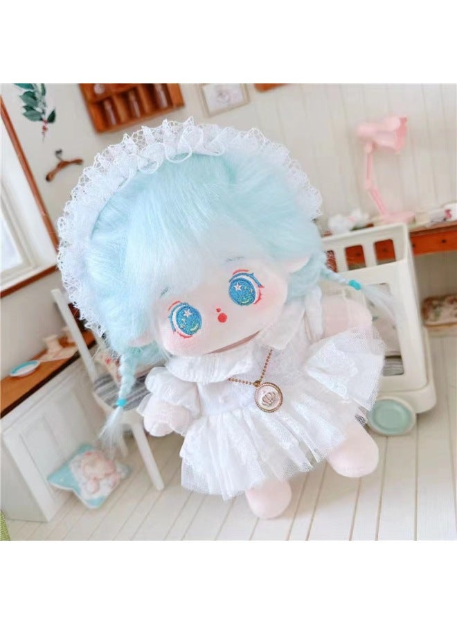 Genuine 20cm Cotton Doll Plush Cloth Toy Doll Dress-up Doll For Girls And Children Girlfriends Gift-Specification:Boneless Naked Baby 【1 Random Skirt + Blush + Four-piece Dressing Set】-Color:Galaxy - Image 5