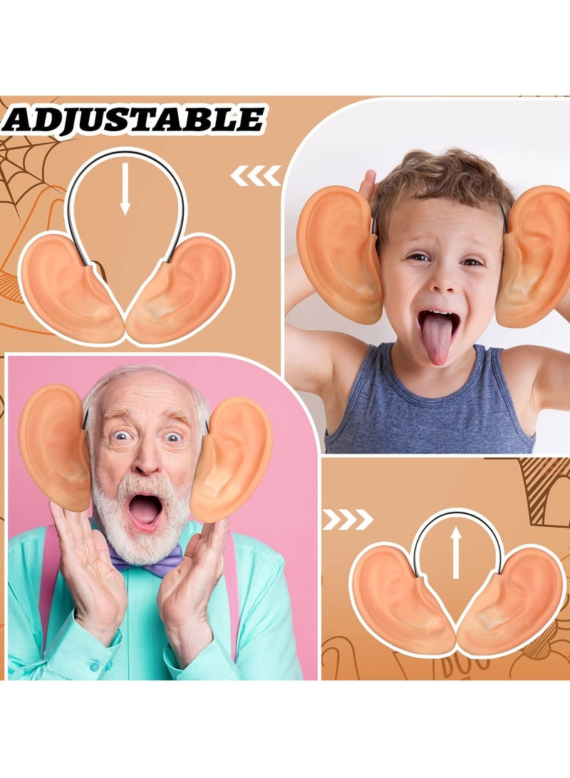 أذان مزيفة ضخمة بحجم كبير، أكسسوارات رأس للأحزاب/تنكر الأزياء/أكسسوارات الحفلات/إكسسوارات التنكر أذان مزيفة ضخمة للبالغين والأطفال - Image 2