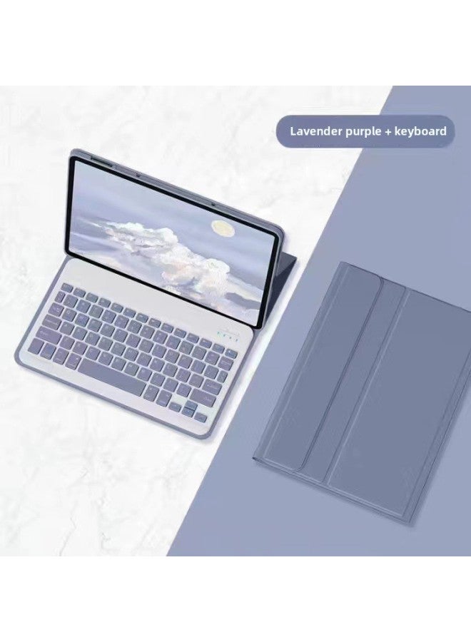 For Huawei Honor 8V9 Tablet Bluetooth Keyboard Protective Case Air12.1 Magnetic Leather Case Touch Backlight-Color:d Clothing Purple Bluetooth Keyboard-Product Type:Huawei Matepad 11.5/air11.5 General 2023 - Image 1