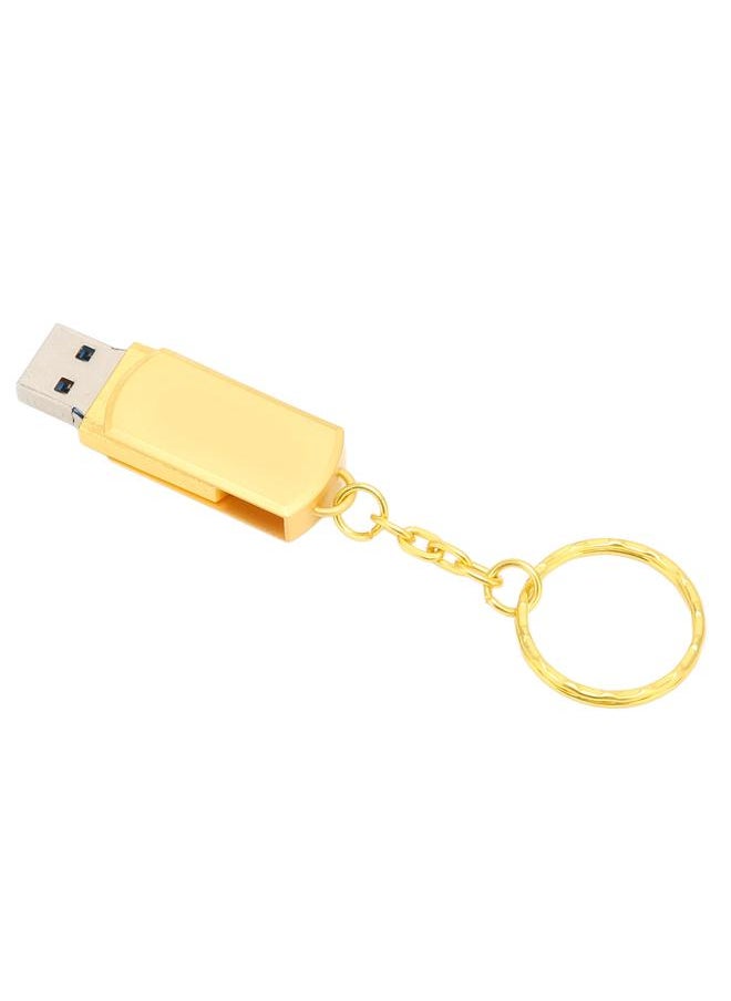 Thoraya usb3.0 + tpye-C mobile phone computer dual-use USB flash drive with keychain USB3.0 flash memory stick high speed flash drive flash drive thumb drive 16GB gold  - Image 2